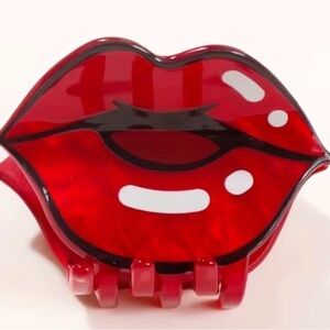 Red Lips Hair Claw Clip